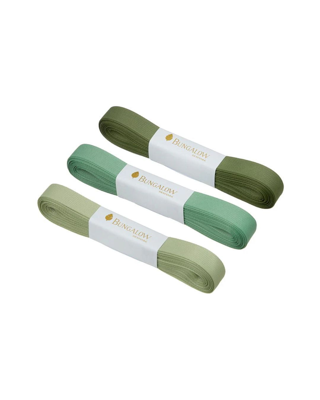 3-pak gavebånd i skønne farver, ideelle til gaveindpakning og kreative projekter.