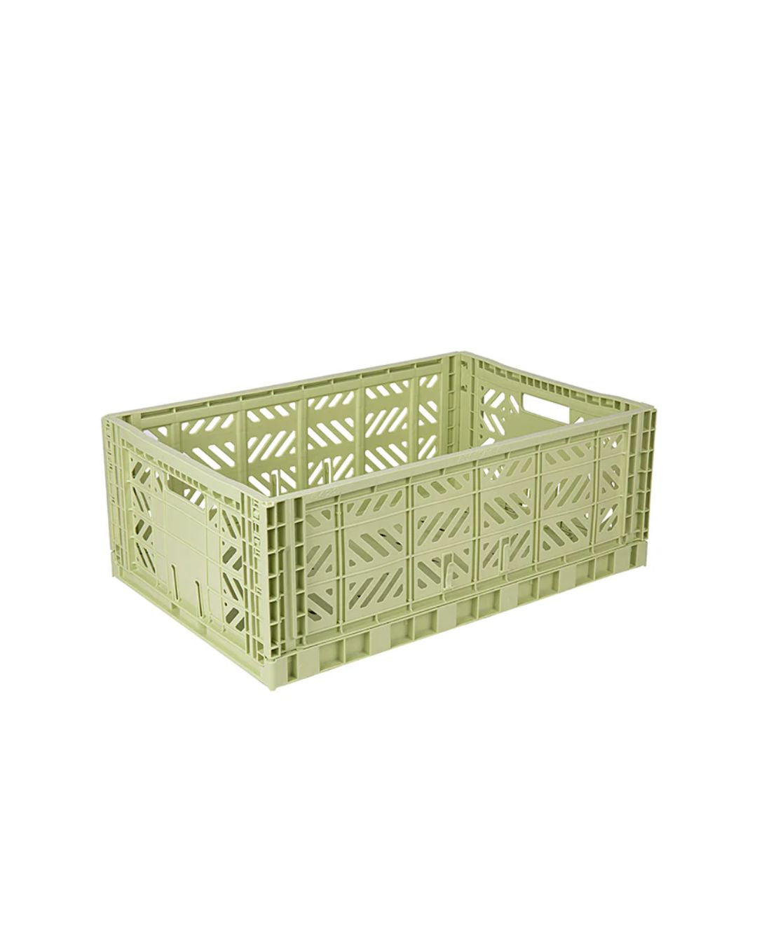 Aykasa Maxi foldekasse, lime cream i moderne design, perfekt til opbevaring af større genstande i hjemmet.
