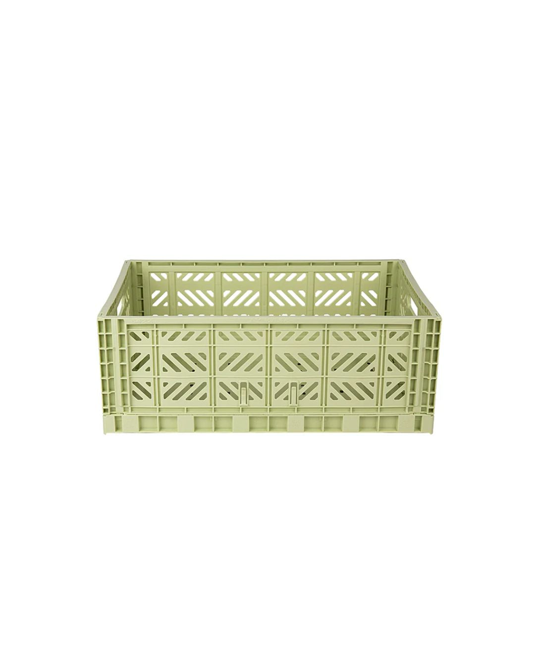 Aykasa Maxi foldekasse, lime cream i moderne design, perfekt til opbevaring af større genstande i hjemmet.