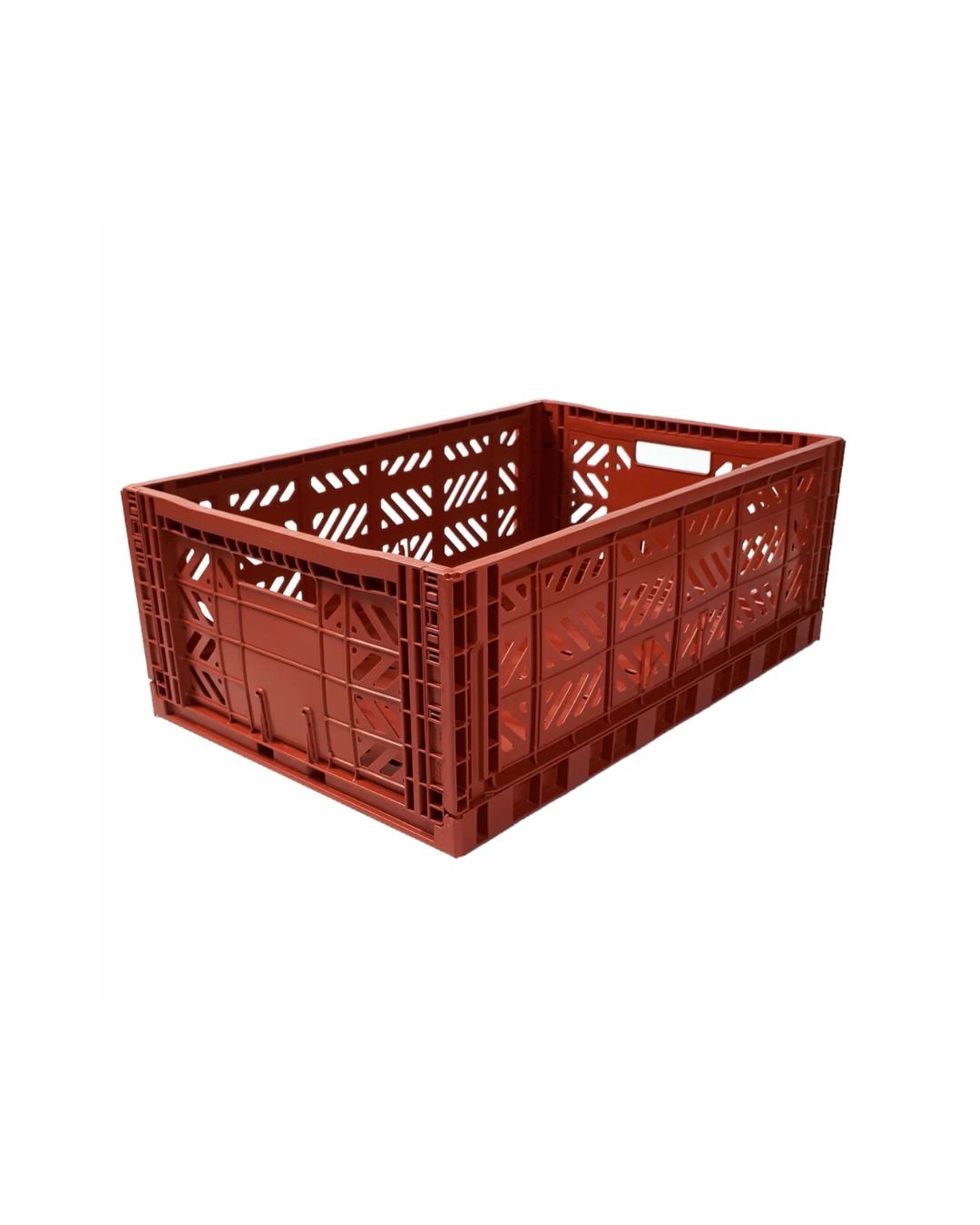 Aykasa Maxi foldekasse, mørkerød i moderne design, perfekt til opbevaring af større genstande i hjemmet.