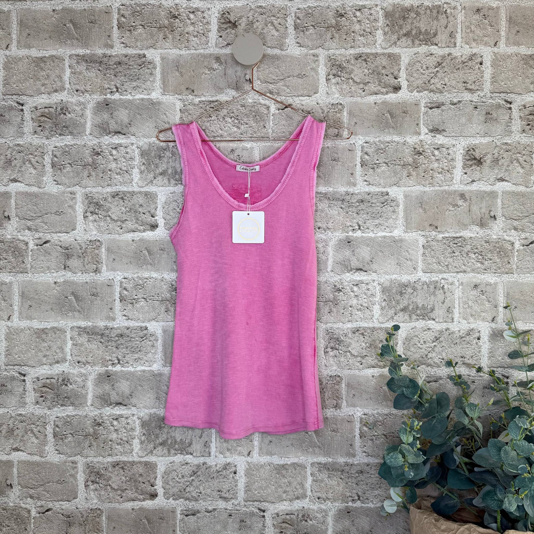 Cabana Living Ramin top i pink 100% bomuld – køb hos Butik Alrum