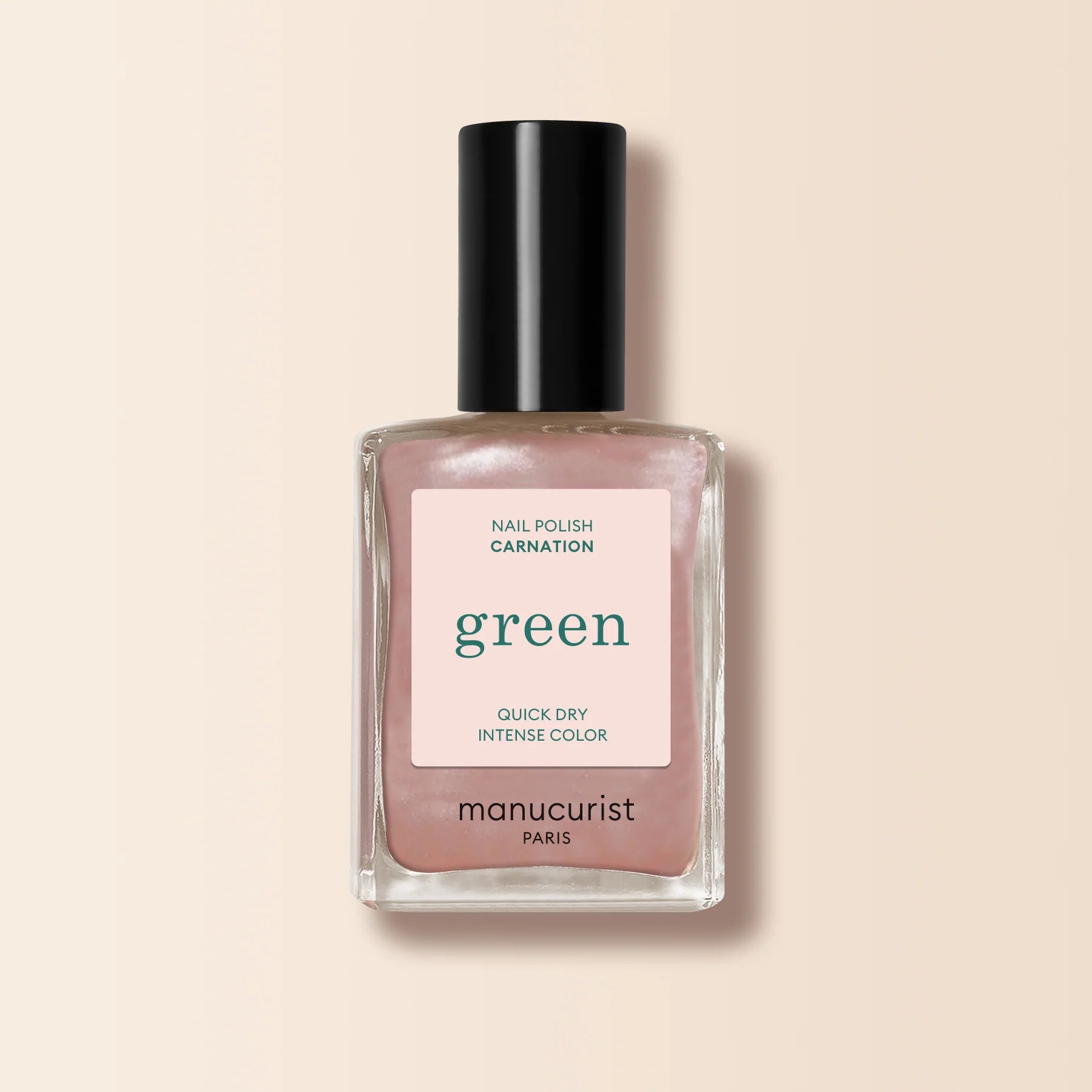 Perlemorsrosa beige neglelak fra Manicurist Paris med iriserende glans – køb hos butikalrum.dk