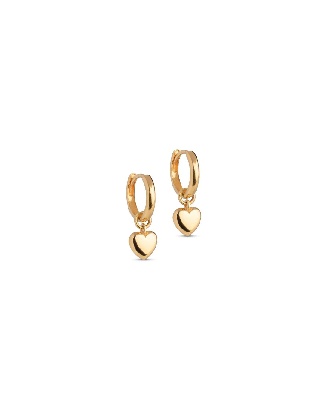 Enamel Amore Hoops i guld