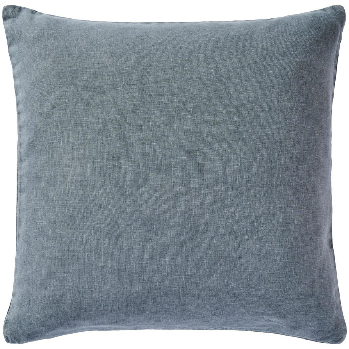 Pude i 100% hør i farven Chalk Blue, 50 x 50 cm med stenvasket finish og pudefyld – køb hos butikalrum.dk.
