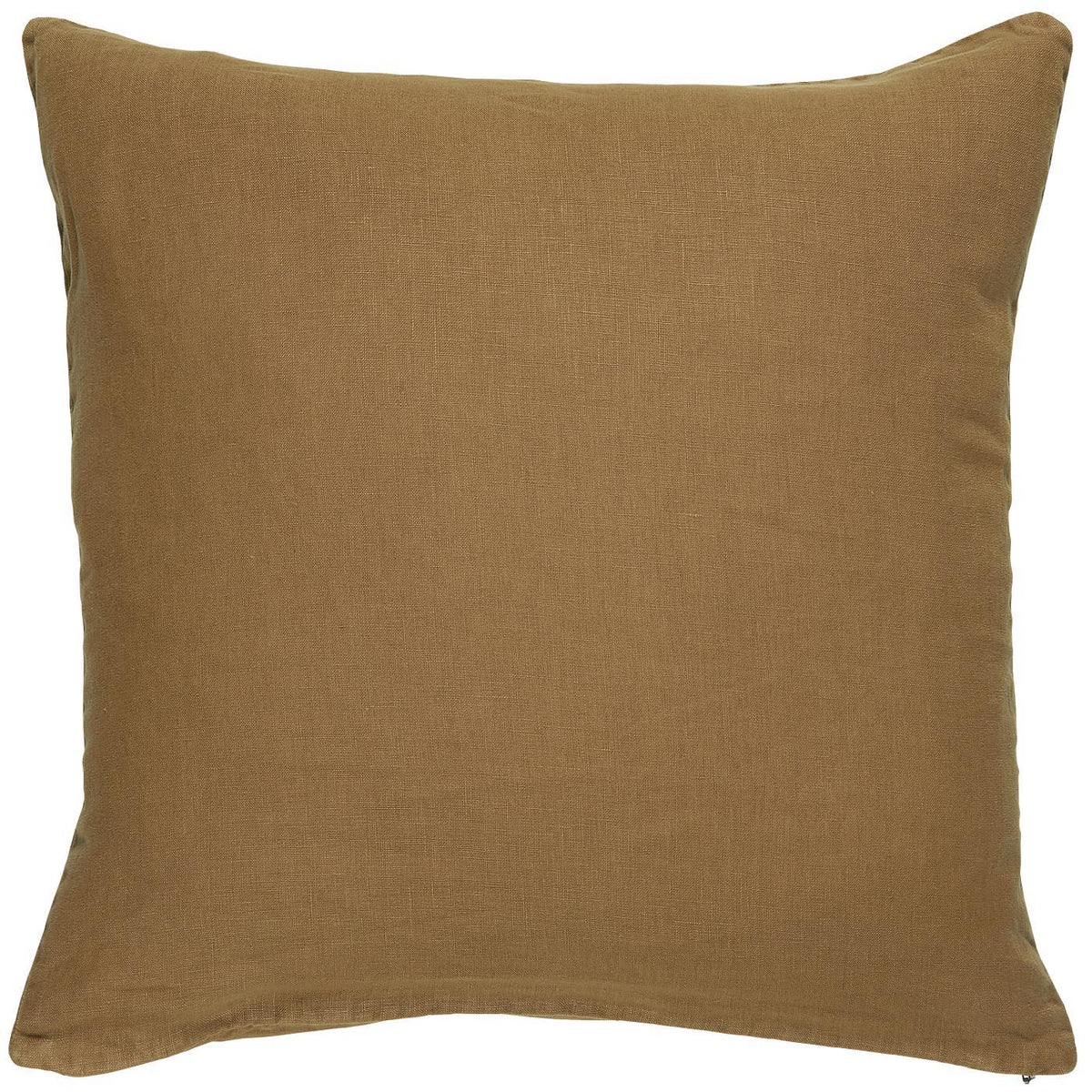 Pude i 100% hør i farven Clay, 50 x 50 cm med stenvasket finish og pudefyld – køb hos butikalrum.dk.