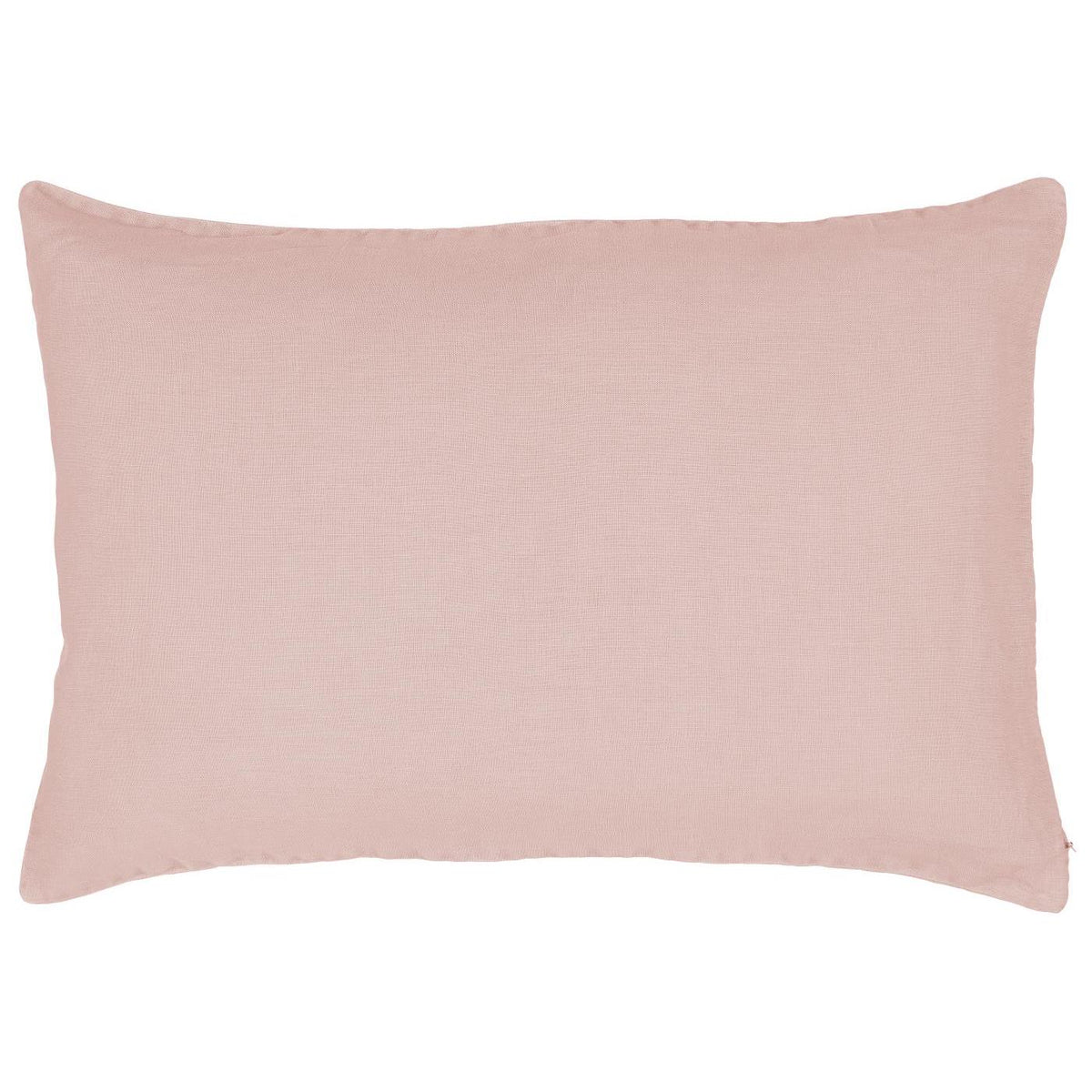 Pude i 100% hør i farven Rose, 40 x 60 cm med blød stenvasket finish og pudefyld – køb hos butikalrum.dk.