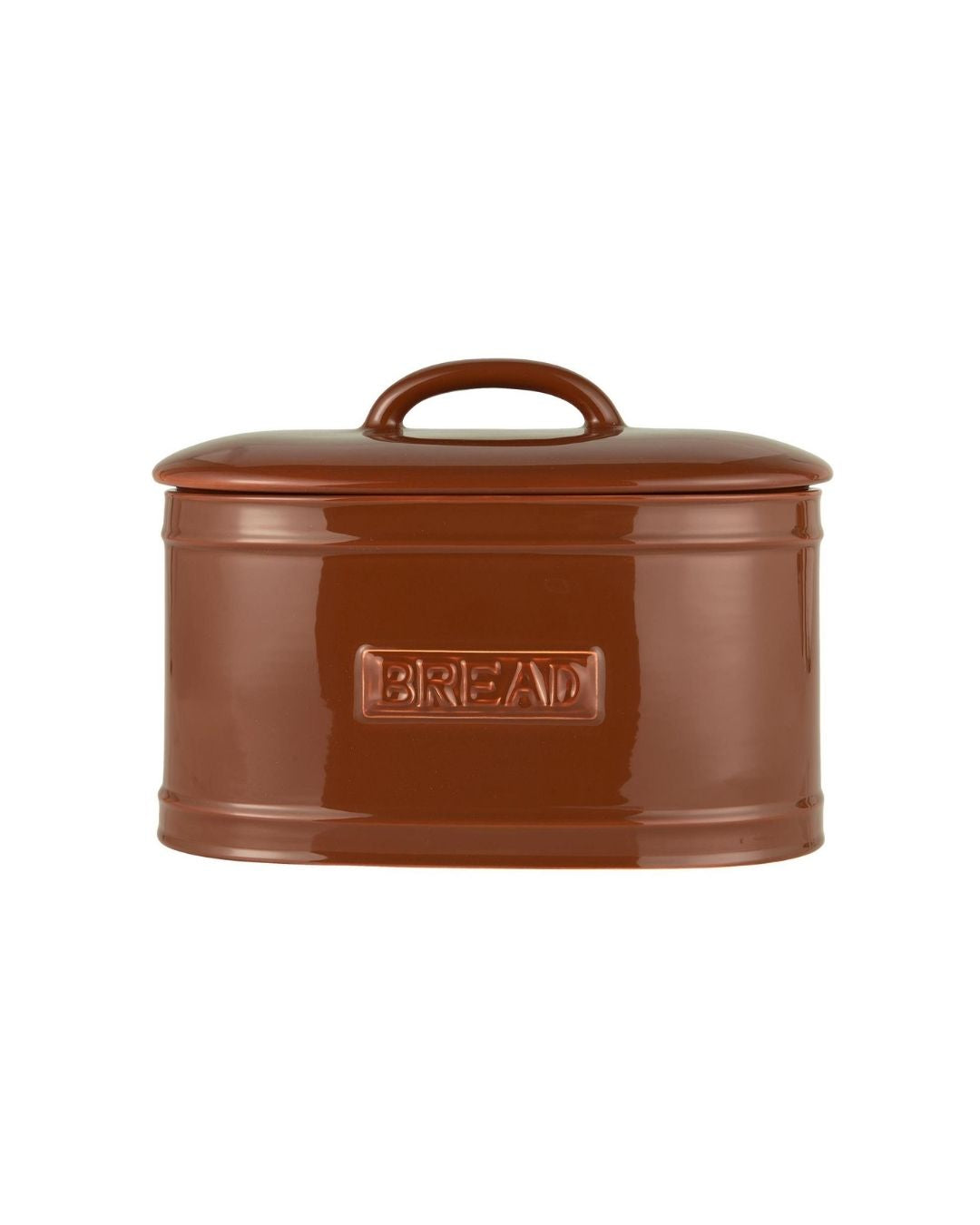 Oval brødboks i farven brun er en elegant og praktisk opbevaringsløsning til dit brød