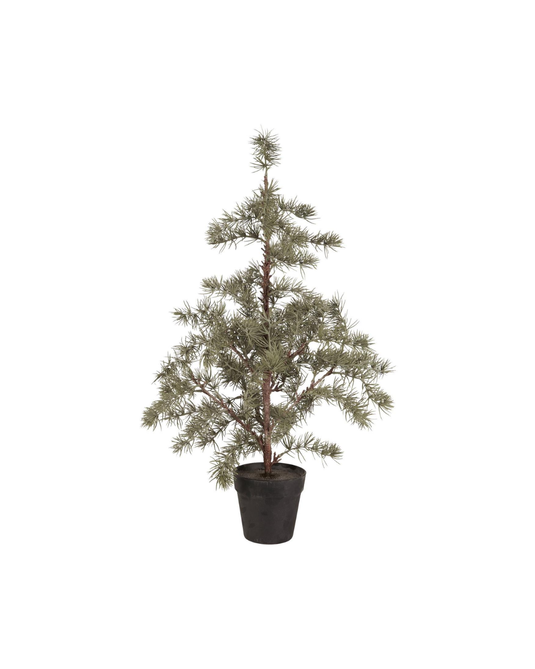 Kunstigt cedertræ med jutefod, 80 cm højt.