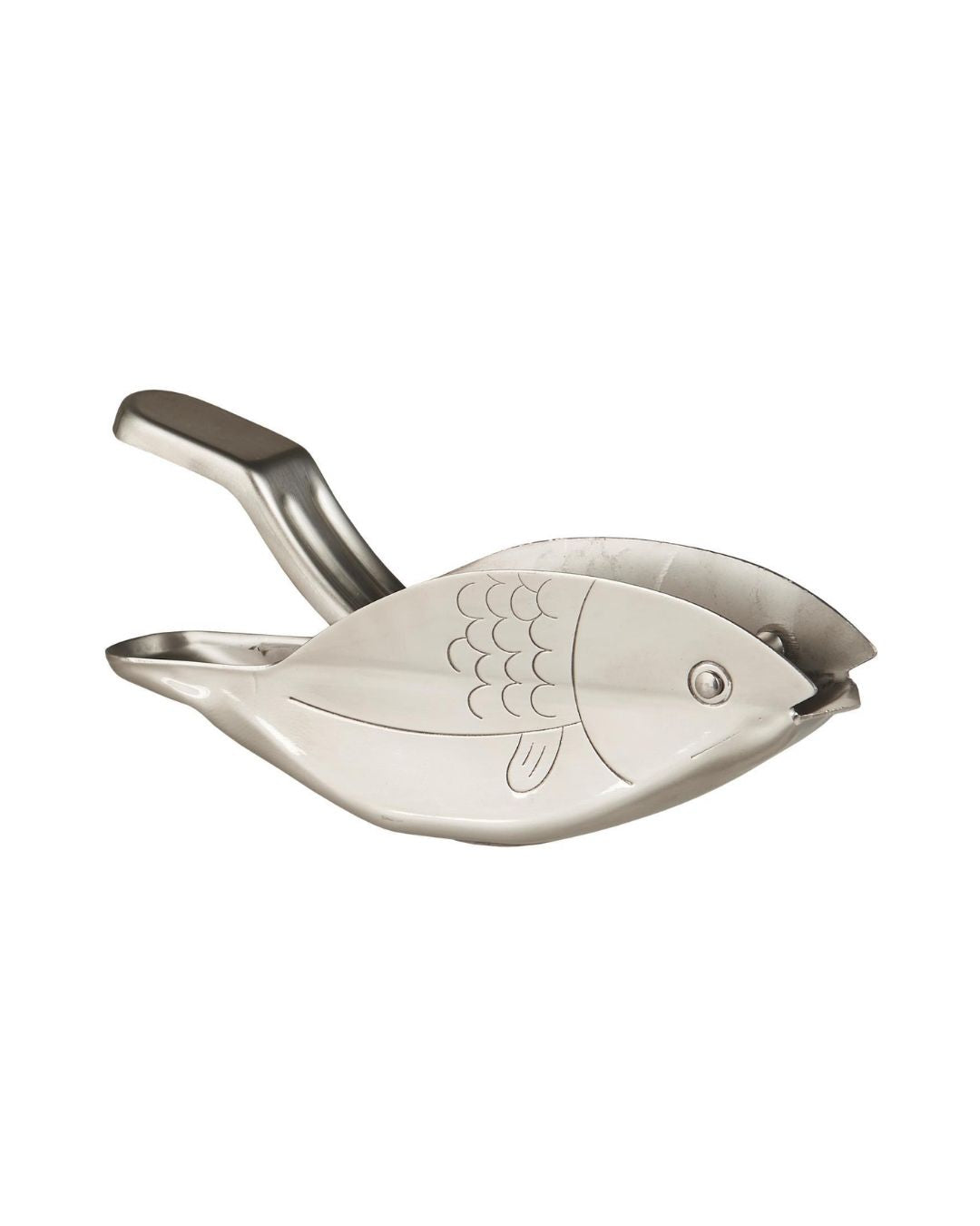 Fiskeformet citruspresser – stilfuld og praktisk til præcis dosering af citronsaft over fisk, skaldyr og salater.