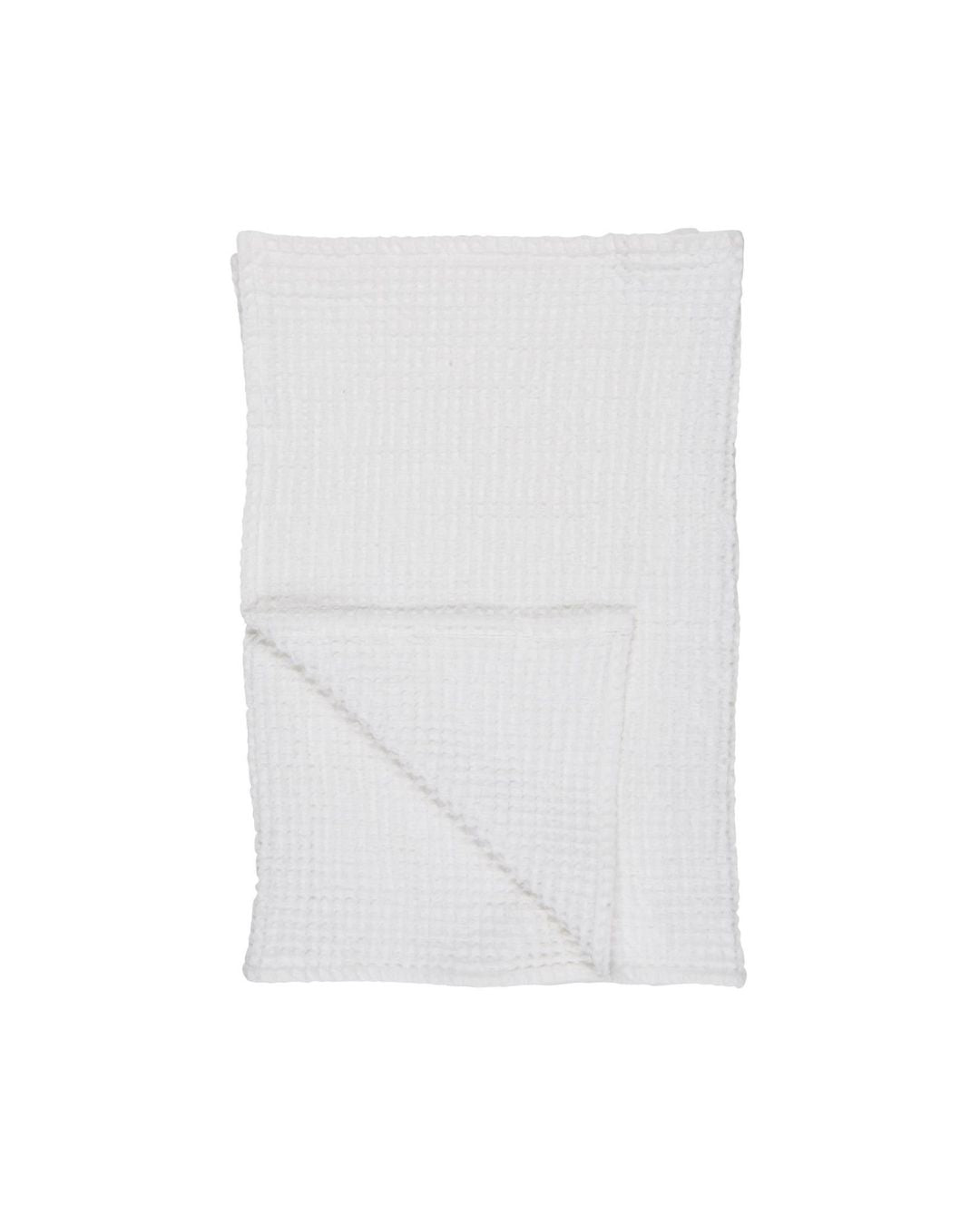 Blødt vaffelhåndklæde i bomuld, fås i hvid, beige og grå.