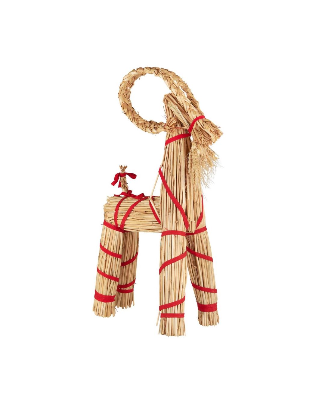 Julebuk i halm, klassisk skandinavisk julepynt