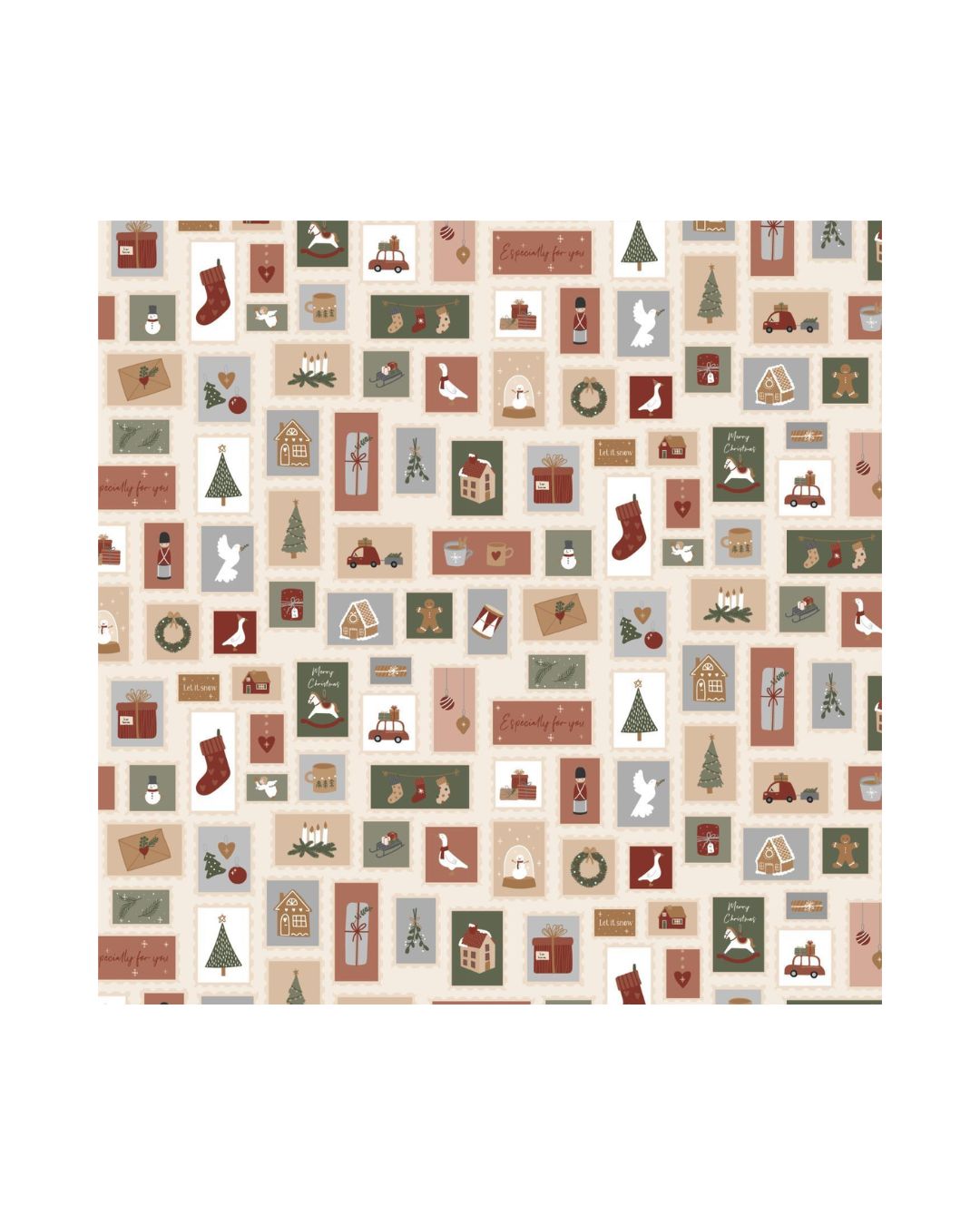 Juleservietter med søde julemotiver, perfekt til at skabe hygge ved bordet i de kolde måneder