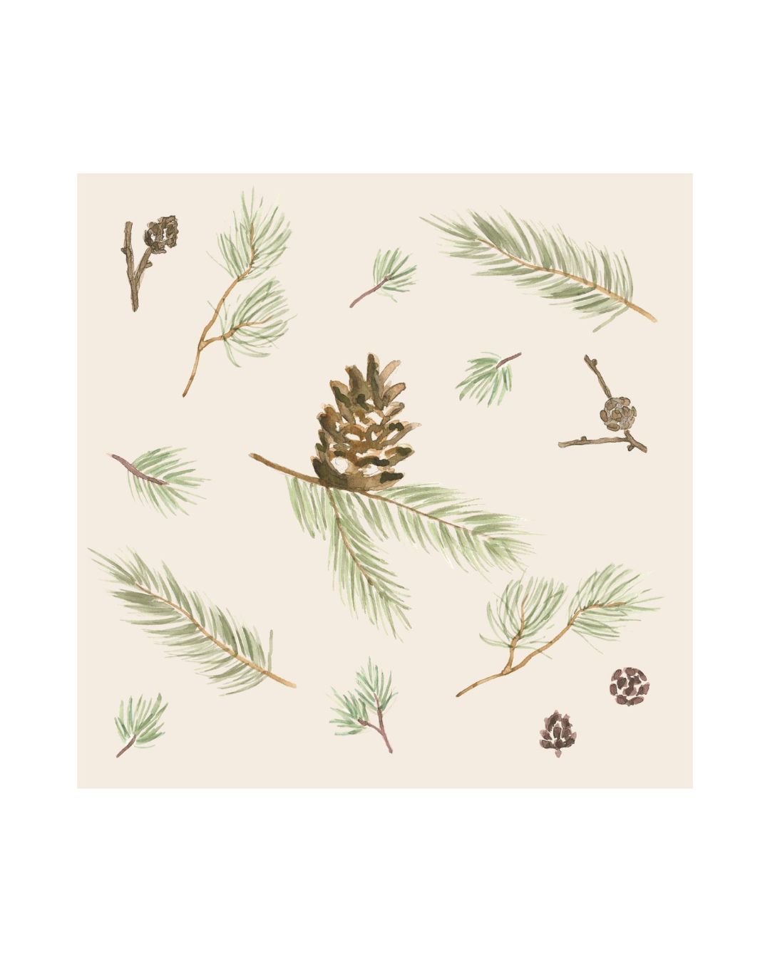 Juleservietter med søde julemotiver, perfekt til at skabe hygge ved bordet i de kolde måneder