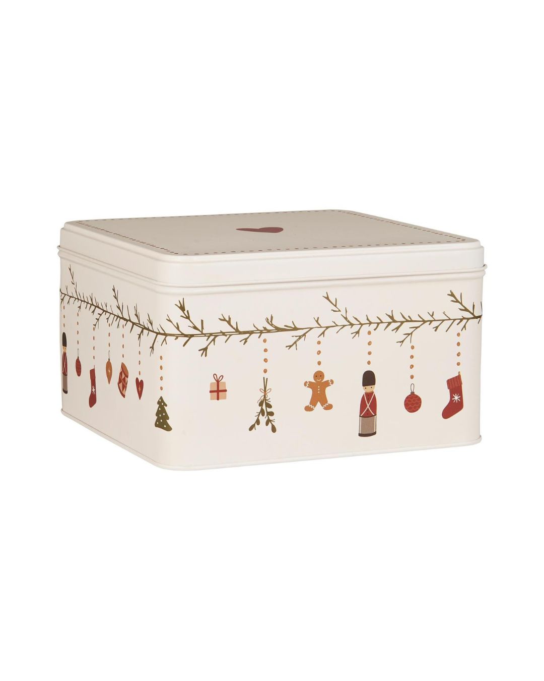 Kagedåse, firkantet - Juleranker