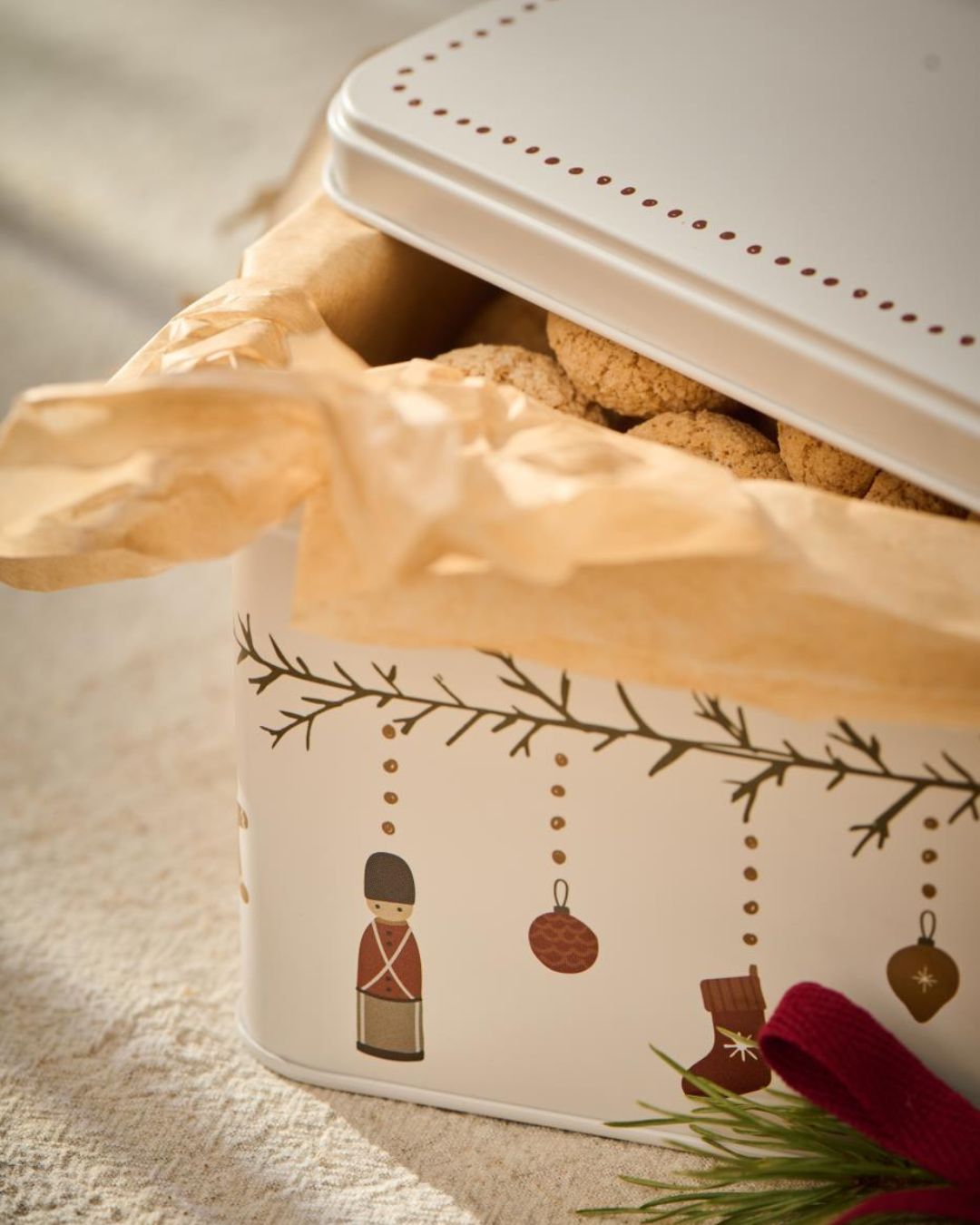 Kagedåse, firkantet - Juleranker