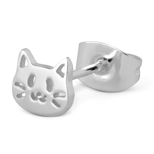 The Cat ørering i sølv fra LULU Copenhagen – køb hos butikalrum.dk