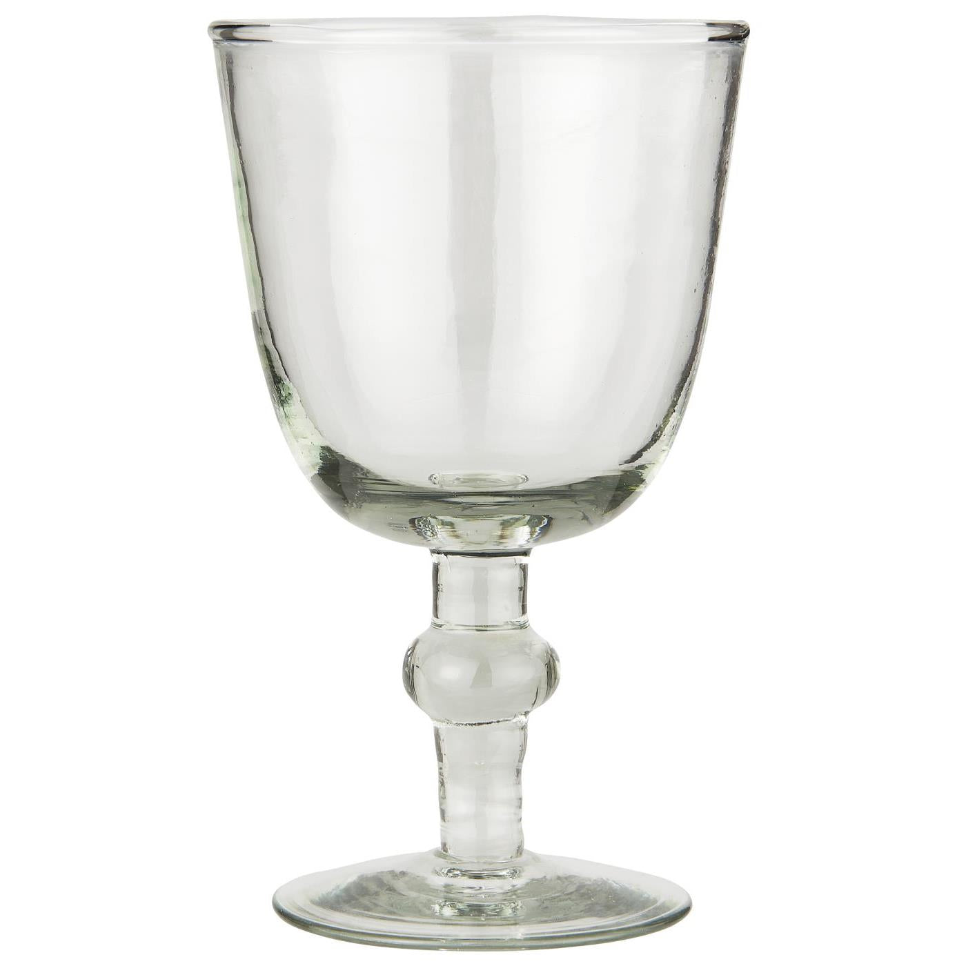 Mundblæst vinglas 220 ml håndlavet unika glas med variationer i form og overflade perfekt til vin - køb hos butikalrum.dk