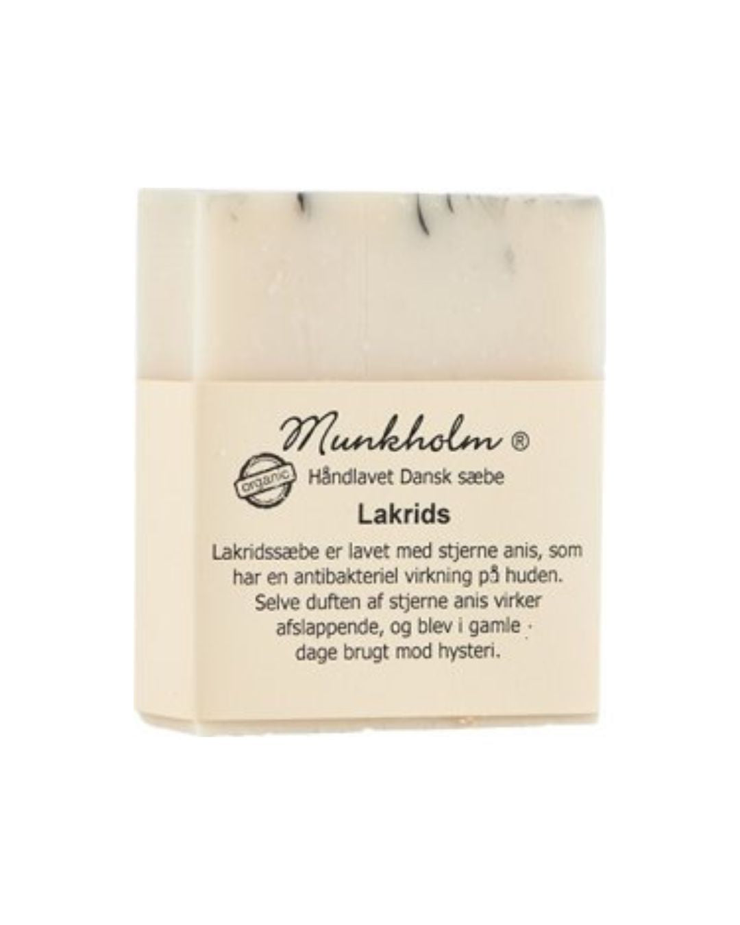munkholm sæbebar med luft af lakrids