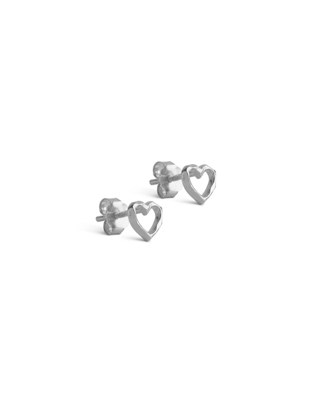 Organic Heart Studs