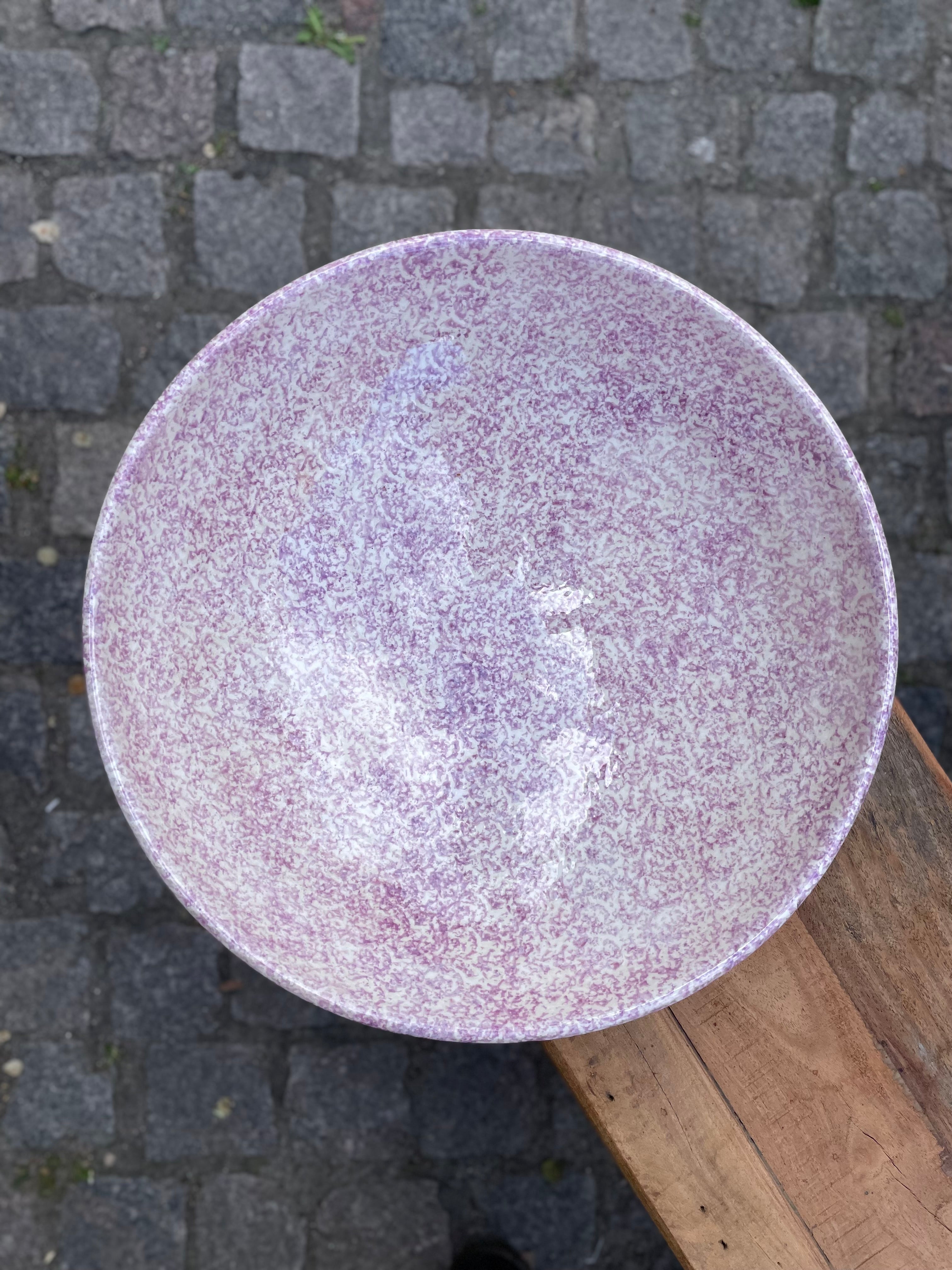 Stor serveringsskål i granit lavender Ø32 cm