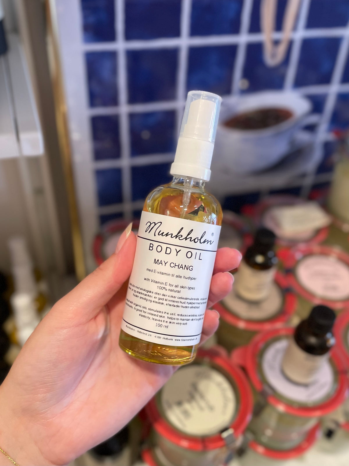 Munkholm -  Bodyoil. 100ml. May Chang (ikke lavet)