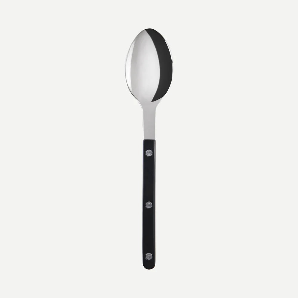 Sabre Paris Bistrot spiseske med sort skaft og blank rustfri stålske – elegant og klassisk design.