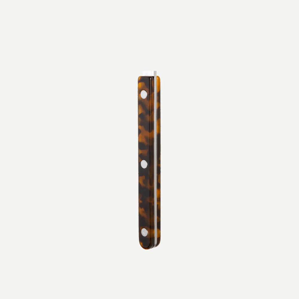Sabre Paris Bistrot spiseske med skildpaddebrunt håndtag og blank finish. Klassisk fransk caféstil i tidløst design – perfekt til både hverdag og fest.