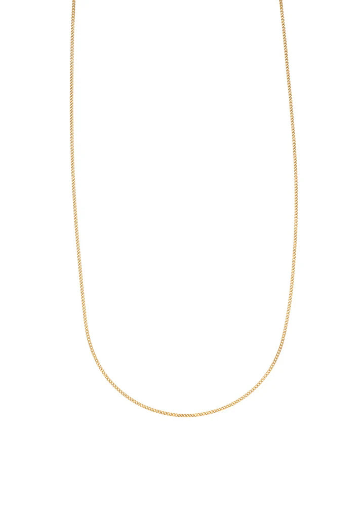 24k forgyldt halskæde i sterling sølv, 45 cm – køb hos butikalrum.dk