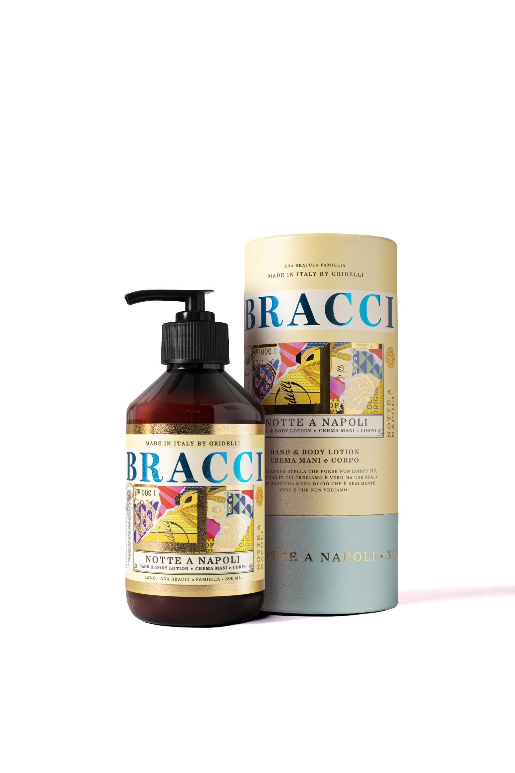 Notte a Napoli Hand & Body Lotion 300 ml fra Bracci med frisk og intens duft af mint.