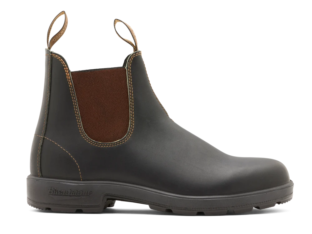 Blundstone Originals #500 Chelsea Boot i premium læder med elastiske sider og høj komfort – køb hos butikalrum.dk.