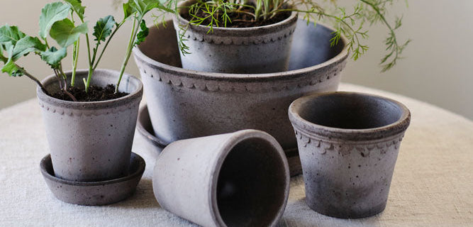Københavner Pot i RAW Grey Ø10 cm fra Bergs Potter – køb hos butikalrum.dk