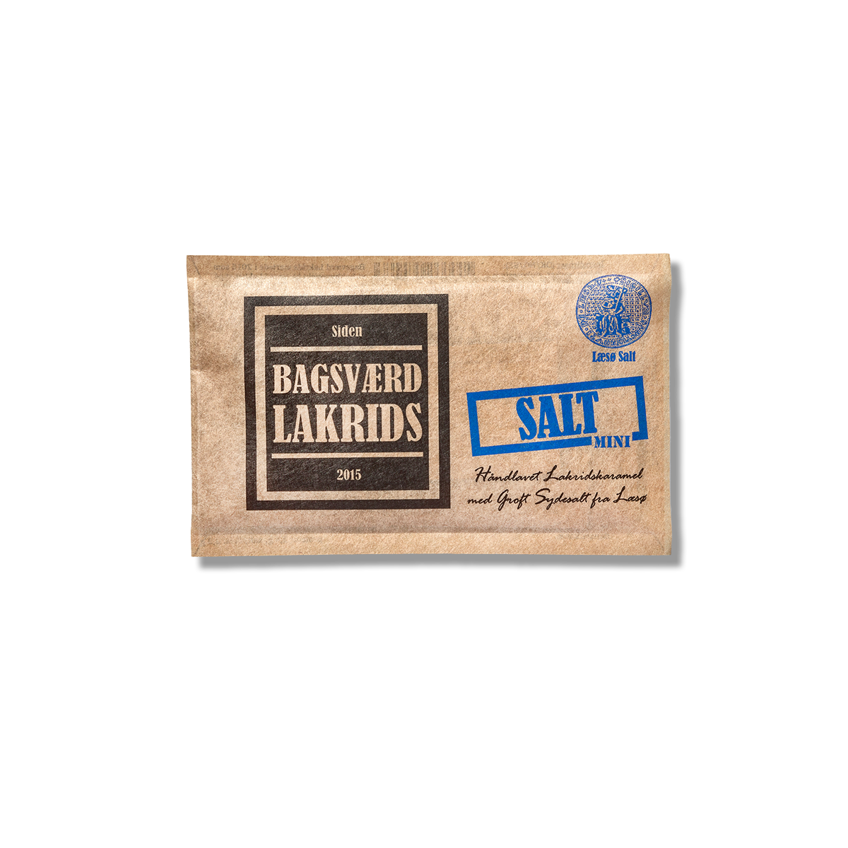 Bagsværd Lakrids Salt Mini 40 g med sydesalt – køb hos butikalrum.dk
