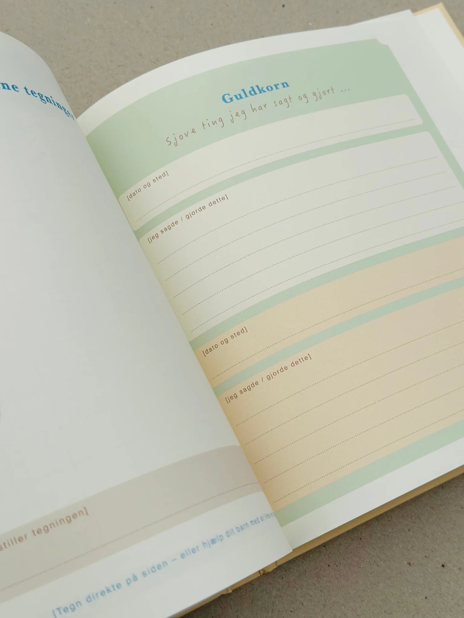 Bogen om mig SPECIAL EDITION af All By Voss – udfyld selv-bog til barnets første år, hardback med metallic stjerner