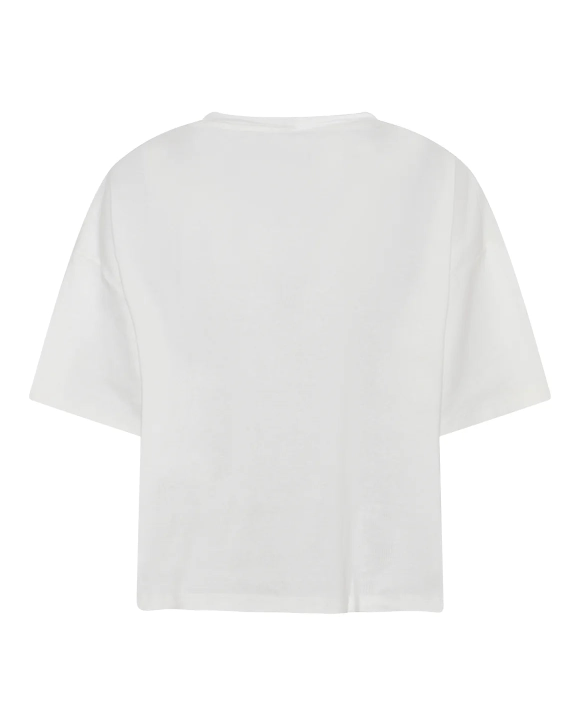 Boxy T-shirt i Off White fra La Rouge i kraftig 100% bomuld med bred pasform og 3/4-ærmer – køb hos butikalrum.dk.