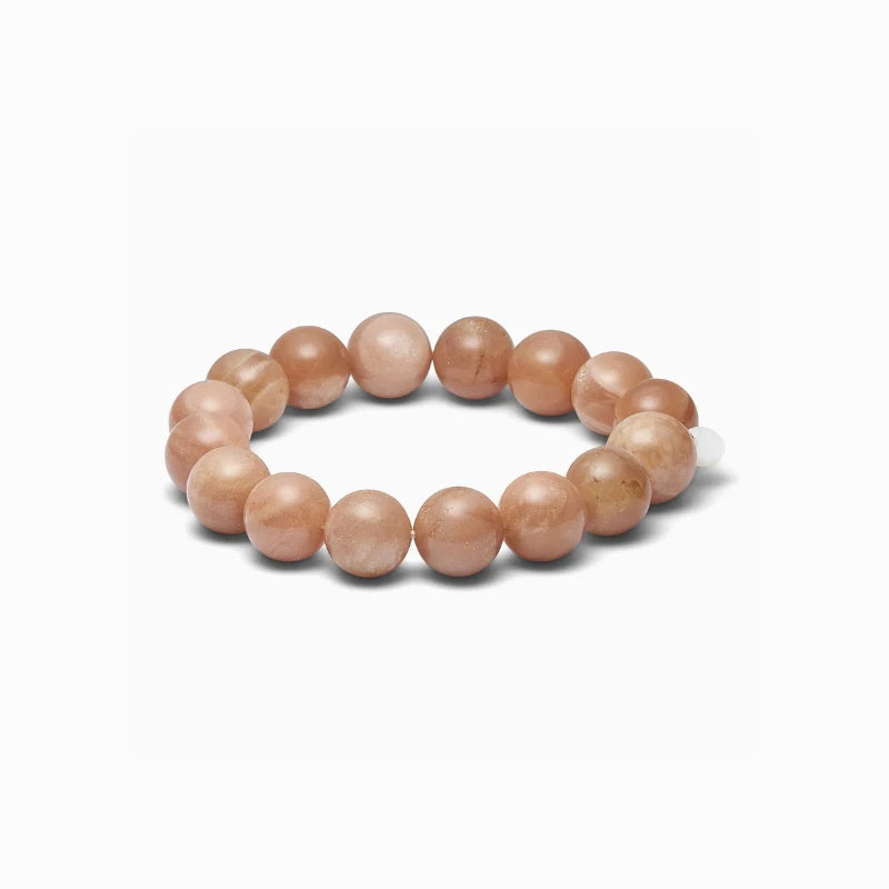 Chunky armbånd med gylden Sunstone krystal – håndlavet smykke til glæde og indre styrke