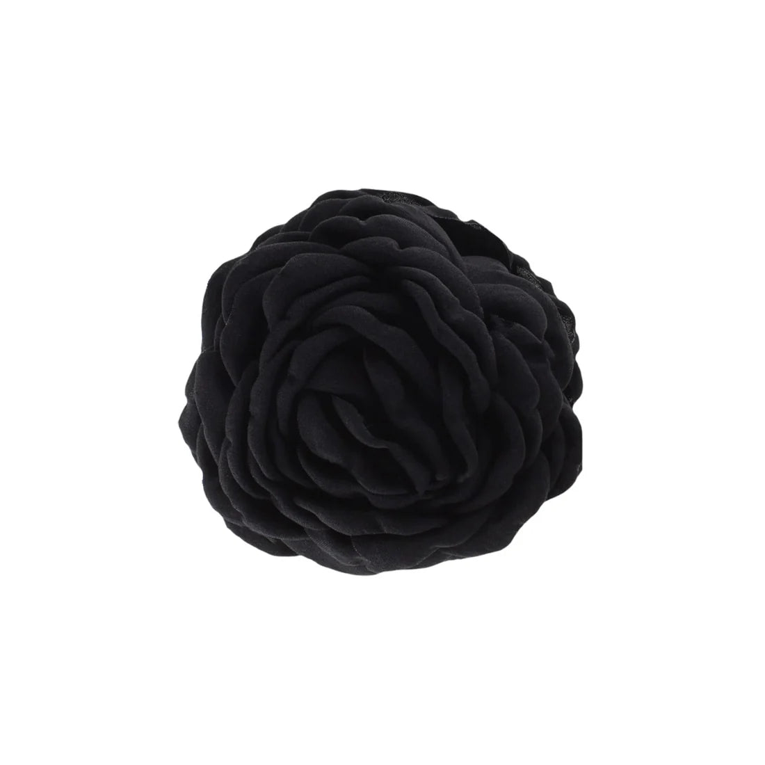 Elegant hårklemme formet som en sort rose – Daisy modellen, sælges hos Butik Alrum på Amager.