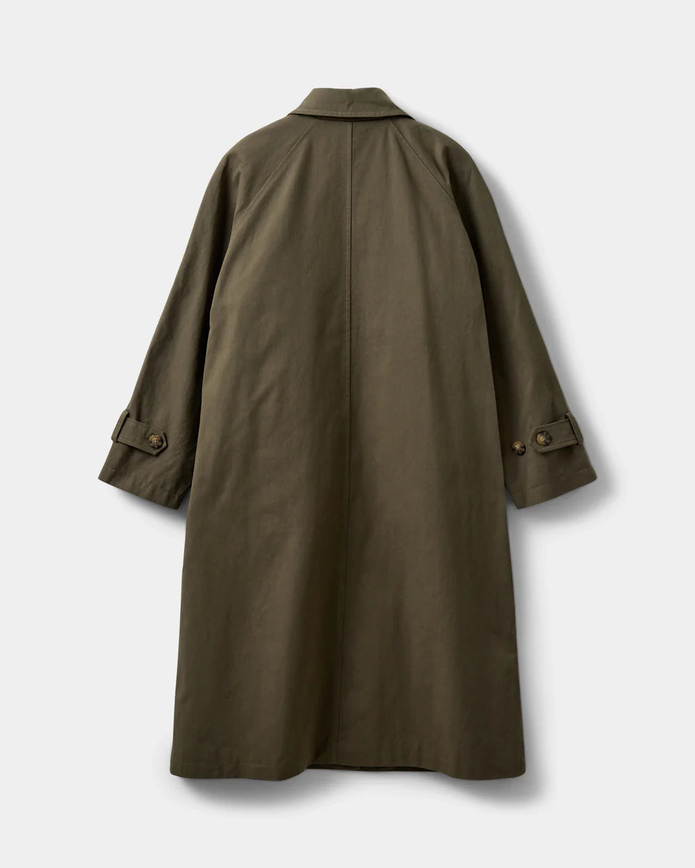 Armygrøn oversized trenchcoat fra Sofie Schnoor i 100% bomuld med aftageligt foer