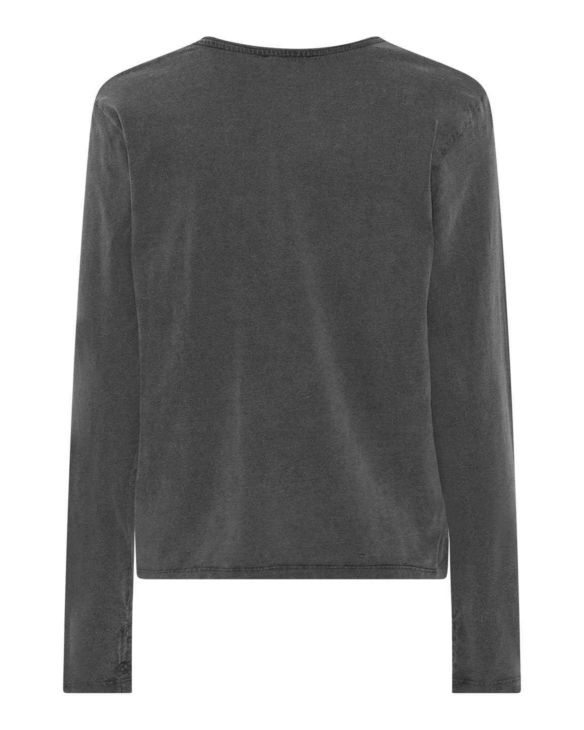 Langærmet T-shirt i Dark Grey fra La Rouge i 100% bomuld med rund hals og afslappet pasform – køb hos butikalrum.dk.