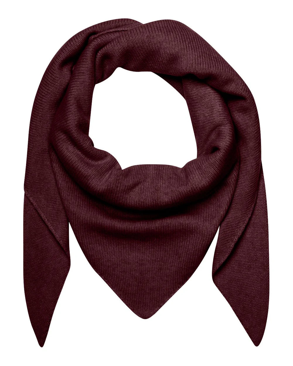 Trekantet Geneve Cashmere Scarf i Red Mahogany fra Frau – køb hos butikalrum.dk