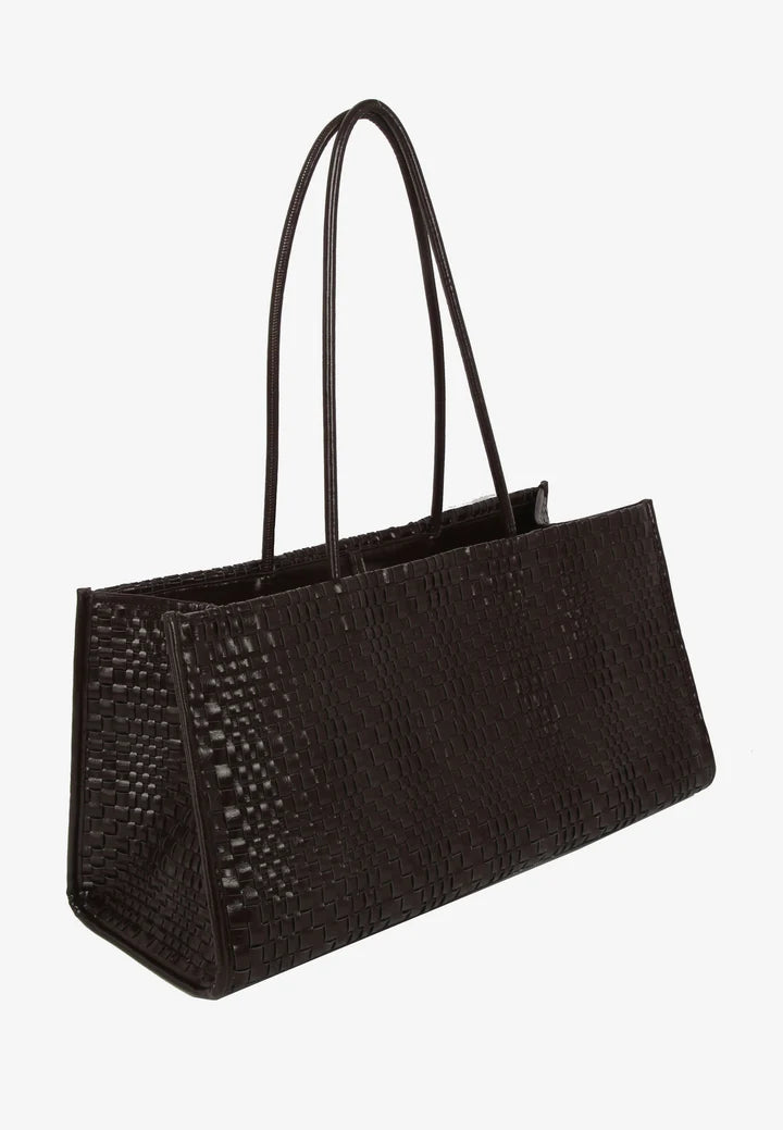 HVISK Hannah Raw Braided Umber Brown | Tote Bag | Butik Alrum