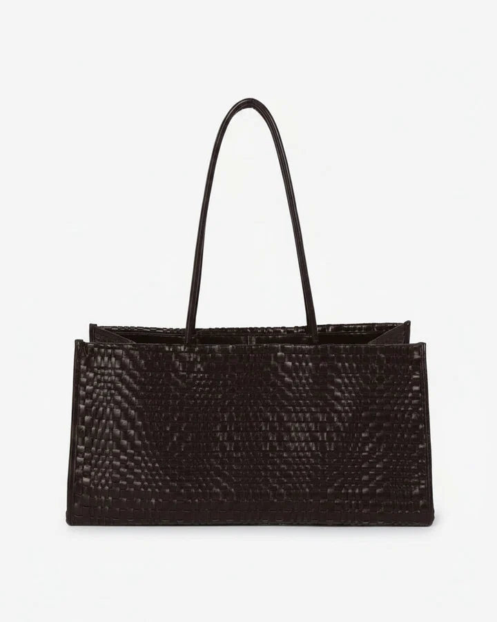 HVISK Hannah Raw Braided Umber Brown | Tote Bag | Butik Alrum