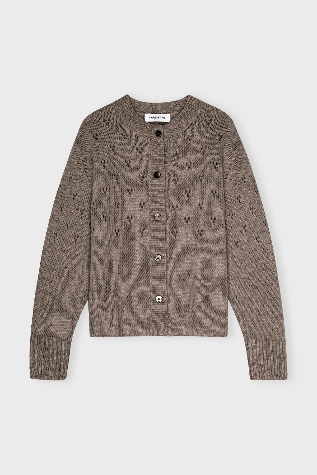 Harmonie cardigan i cashmere og silke med perlemorsknapper – køb hos butikalrum.dk | butikalrum.dk