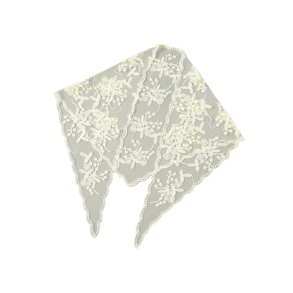 Hirse Blonde Tørklæde råhvid – brug om hals, i hår eller om taljen – køb hos butikalrum.dk