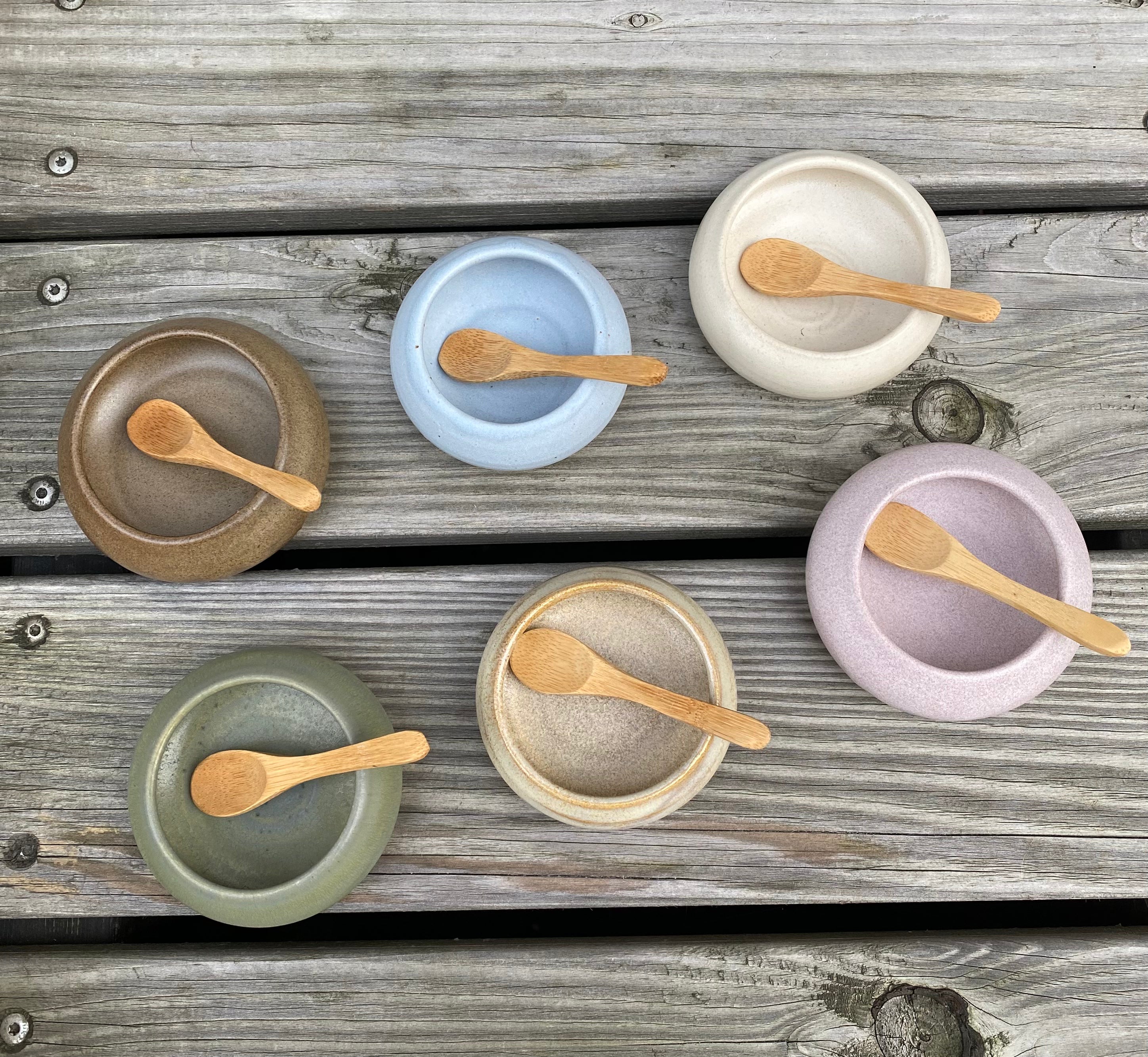 Saltkar m. ske - Guldkaramel