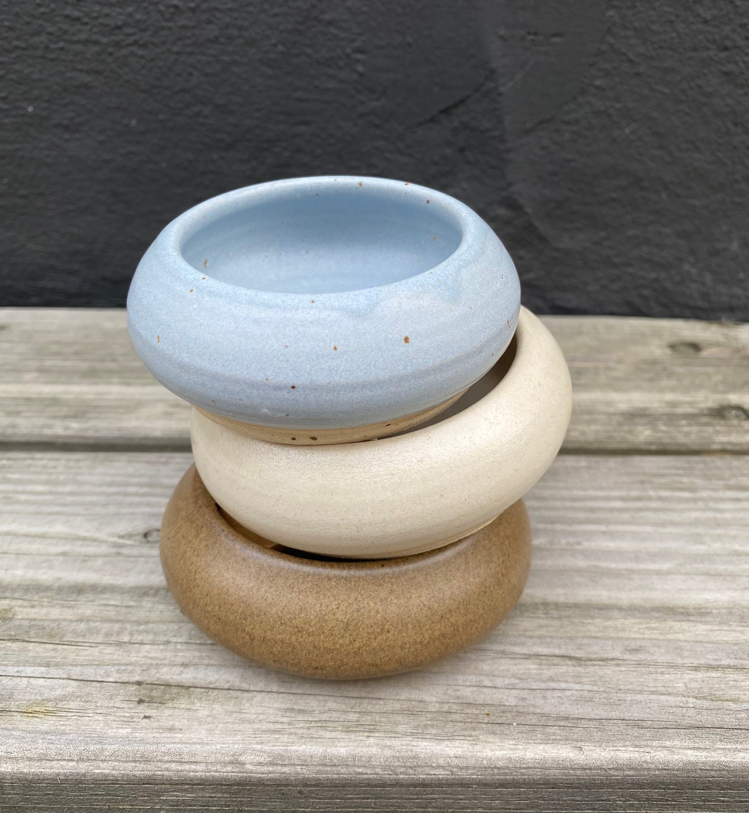 Saltkar m. ske - Beige