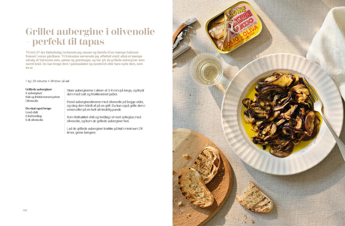 Kogebog med nemme og autentiske italienske opskrifter af Karen-Elisabeth Gadtoft – køb hos Butik Alrum på Amager.