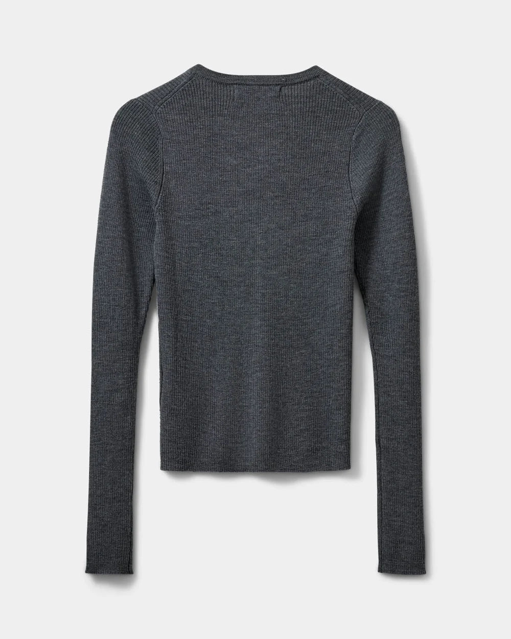 JULESSW rib cardigan fra Sofie Schnoor i Dark Grey Melange, fremstillet i 100% merinould – køb hos butikalrum.dk.