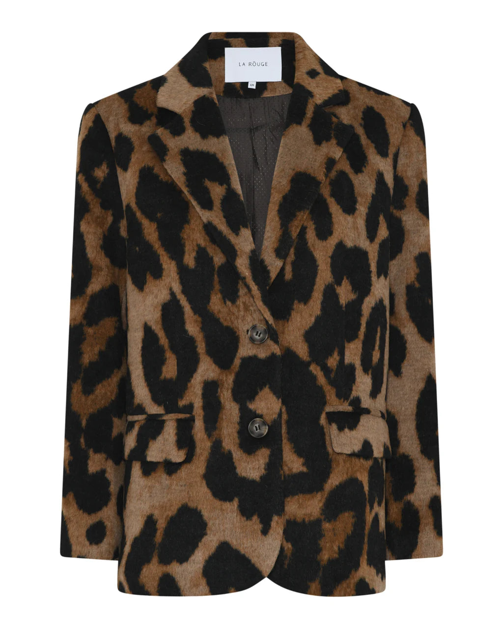 Blød leopardmønstret blazer fra La Rouge – fås hos butikalrum.dk