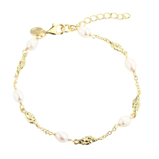 Milena Pearl Bracelet i guld med ferskvandsperler fra aqua dulce – køb hos butikalrum.dk