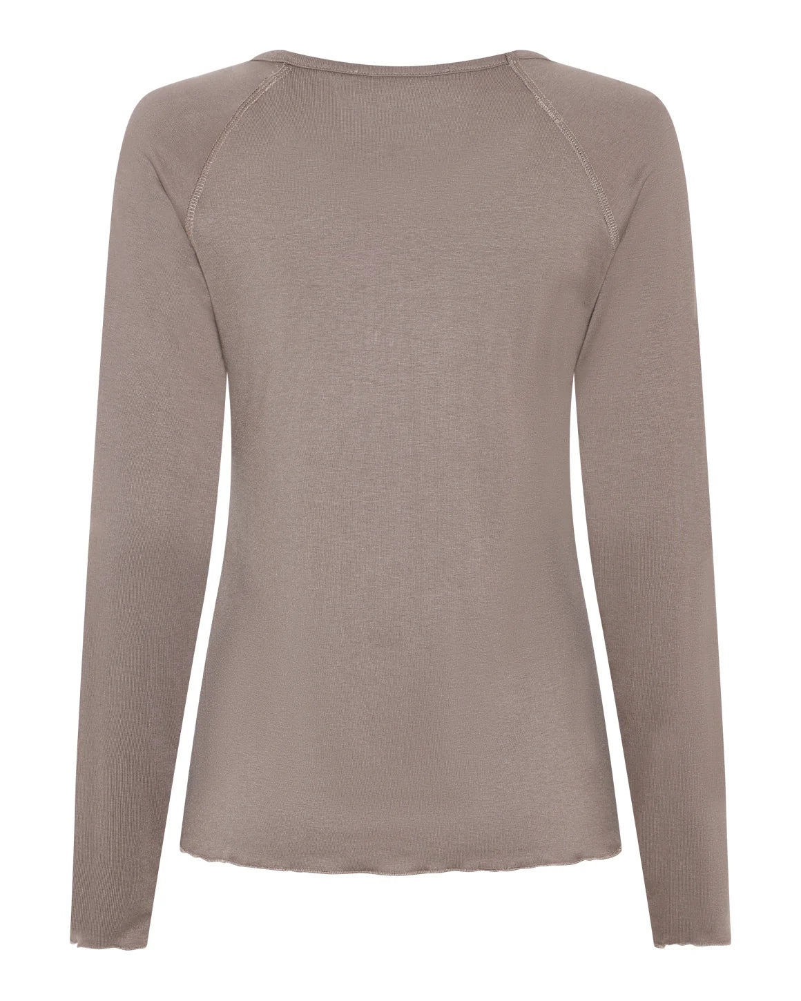 Line L/S T-shirt fra La Rouge i Moose med lange raglanærmer og blød viskosekvalitet – køb hos butikalrum.dk.